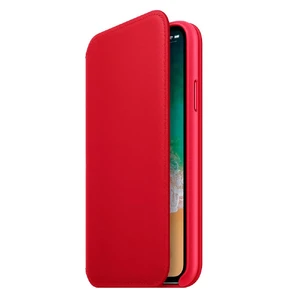 Шкіряний чохол-книжка iLoungeMax Leather Folio Red для iPhone X | XS OEM  - Фото 1