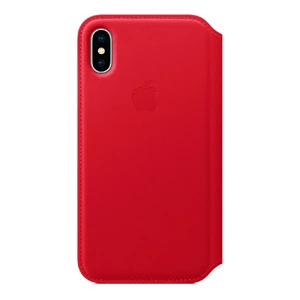 Шкіряний чохол-книжка iLoungeMax Leather Folio Red для iPhone X | XS OEM - Фото 2