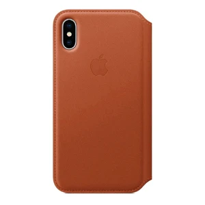 Шкіряний чохол-книжка iLoungeMax Leather Folio Saddle Brown для iPhone X | XS OEM - Фото 2
