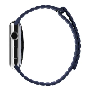 Ремінець Apple Leather Loop Midnight Blue Medium (MLHL2) для Apple Watch Ultra 49mm | 45mm | 44mm | 42mm - Фото 3