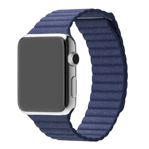 Ремінець Apple Leather Loop Midnight Blue Medium (MLHL2) для Apple Watch Ultra 49mm | 45mm | 44mm | 42mm MLHL2 - Фото 1