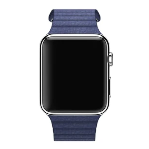Ремінець Apple Leather Loop Midnight Blue Medium (MLHL2) для Apple Watch Ultra 49mm | 45mm | 44mm | 42mm - Фото 4