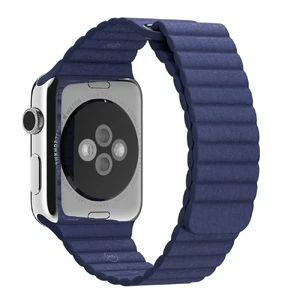 Ремінець Apple Leather Loop Midnight Blue Medium (MLHL2) для Apple Watch Ultra 49mm | 45mm | 44mm | 42mm - Фото 2