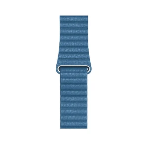 Ремешок iLoungeMax Leather Loop Cape Cod Blue для Apple Watch Ultra 49mm | 45mm | 44mm | 42mm  OEM - Фото 3