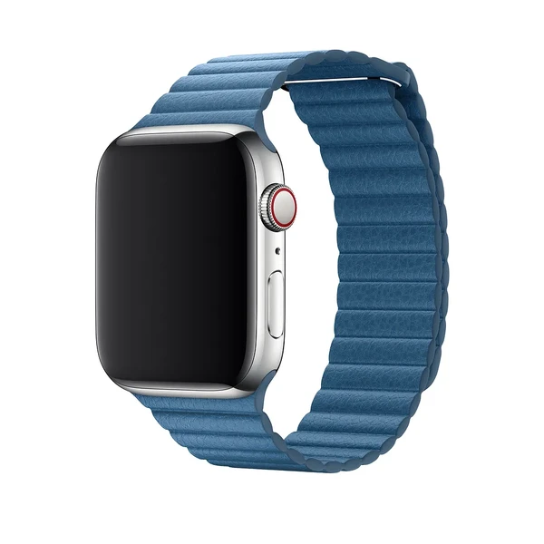 Ремінець iLoungeMax Leather Loop Cape Cod Blue для Apple Watch Ultra 49mm | 45mm | 44mm | 42mm  OEM у Рівному