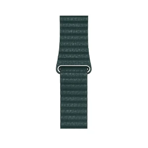 Ремінець iLoungeMax Leather Loop Forest Green для Apple Watch Ultra 49mm | 45mm | 44mm | 42mm  OEM - Фото 3