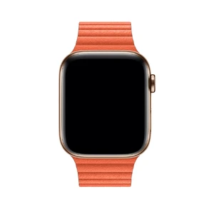 Ремешок iLoungeMax Leather Loop Orange для Apple Watch Ultra 49mm | 45mm | 44mm | 42mm  OEM - Фото 2