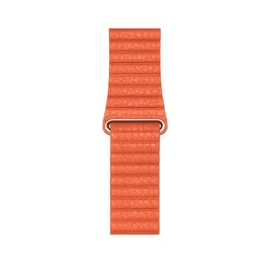 Ремешок iLoungeMax Leather Loop Orange для Apple Watch Ultra 49mm | 45mm | 44mm | 42mm  OEM - Фото 3