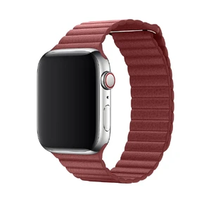 Ремешок iLoungeMax Leather Loop Red для Apple Watch Ultra 49mm | 45mm | 44mm | 42mm  OEM  - Фото 1