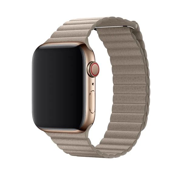 Ремінець iLoungeMax Leather Loop Stone для Apple Watch Ultra 49mm | 45mm | 44mm | 42mm  OEM у Рівному