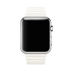 Ремешок iLoungeMax Leather Loop White для Apple Watch Ultra 49mm | 45mm | 44mm | 42mm  OEM - Фото 2