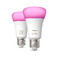 Умная LED лампочка Hue White & Colour Ambiance E27 HomeKit (2 шт.) B07QV9XB87 - Фото 1