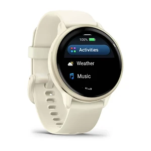 Смарт-годинник Garmin Vivoactive 6 Lunar Gold With Bone Band 42mm - Фото 2