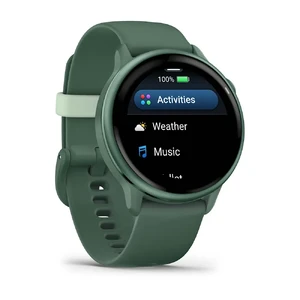 Смарт-годинник Garmin Vivoactive 6 Metallic Jasper Green With Jasper Green Band 42mm - Фото 2