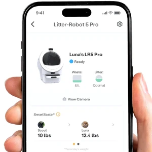 Самоочищувальний лоток для котів Whisker Litter-Robot 5 Pro White з Wi-Fi та контролем запаху - Фото 6