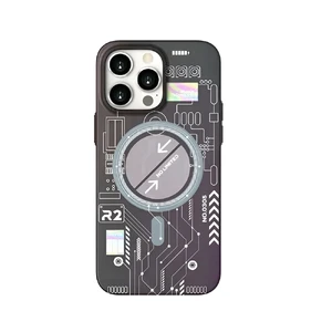 Люмінесцентний чохол для iPhone 14 Pro Max | iLoungeMax Funda MagSafe Black  - Фото 1