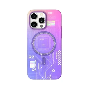 Люминесцентный чехол для iPhone 14 Pro | iLoungeMax Funda MagSafe Purple  - Фото 1