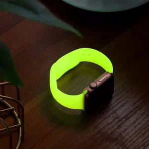 Люмінесцентний силіконовий ремінець iLoungeMax Luminous Strap для Apple Watch Ultra 49mm | 45mm | 44mm | 42mm Yellow - Фото 3
