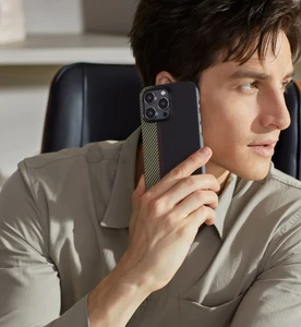 Противоударный чехол Pitaka MagEZ Case 4 Twill 600D Black/Grey для iPhone 15 Plus - Фото 7