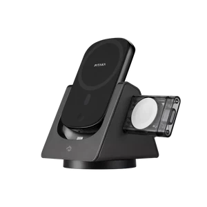 Док-станция 3 в 1 для iPhone/AirPods/Apple Watch с повербанком MagSafe 4000mAh | Pitaka MagEZ Slider 2 - Фото 2