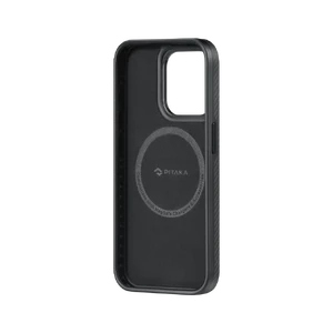 Противоударный чехол Pitaka MagEZ Case Pro 4 Twill 600D Black/Grey для iPhone 15 - Фото 5
