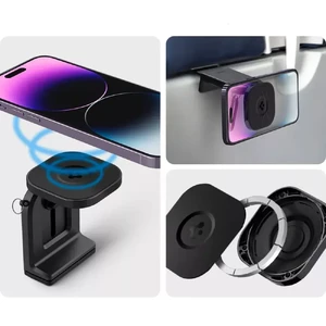 Магнитный держатель MagSafe с карабином Spigen OneTap In-flight Mount для iPhone в самолет и авто - Фото 6