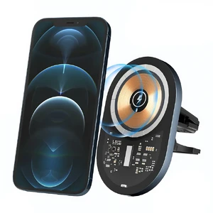 Бездротова автомобільна зарядка MagSafe 15W для iPhone 14/13/12 Pro Max, Pro, Mini, магнітний тримач у машину | iLoungeMax iCar Charger