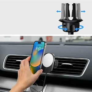 Магнитный автодержатель MagSafe с беспроводной зарядкой Spigen OneTap Pro 3 для iPhone - Фото 6