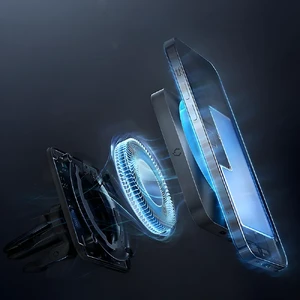 Магнитный автодержатель MagSafe с беспроводной зарядкой ESR Car Charger CryoBoost 15W для iPhone с охлаждением - Фото 6