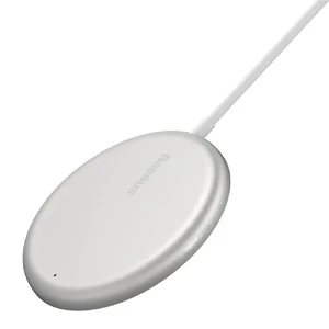 Бездротова зарядка MagSafe Baseus Simple Mini Magnetic Induction White 15W для iPhone 15 | 14 | 13 | 12 - Фото 3