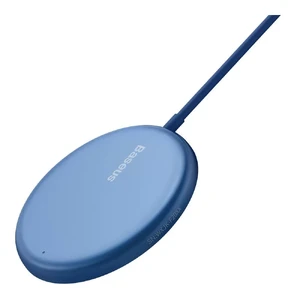 Беспроводная зарядка MagSafe Baseus Simple Mini Magnetic Induction Blue 15W для iPhone 15 | 14 | 13 | 12 - Фото 3