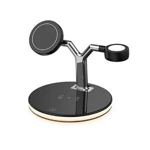 Док-станция MagSafe iLoungeMax Magnetic Wireless Charger 3 in 1 Black для iPhone | Apple Watch | AirPods - Фото 3