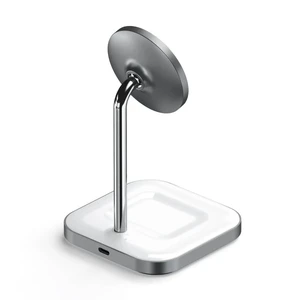 Док-станция MagSafe Satechi Aluminum 2 in 1 Magnetic Wireless Charging Stand для iPhone 12 | AirPods Pro - Фото 2