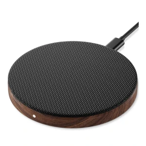 Беспроводное зарядное устройство Woodcessories Ecopad Wireless Fast Charging Pad Walnut 15W - Фото 2