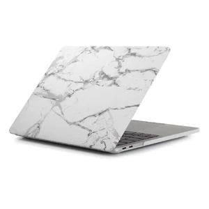 Мраморный чехол iLoungeMax Marble White | Gray для MacBook Air 13" (M1 | 2020 | 2019 | 2018)  - Фото 1