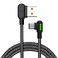 Зарядний кабель Mcdodo 90° Light Cable USB-A to USB-C з LED-індикацією 1.2m CA-5281 - Фото 1