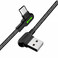 Зарядний кабель Mcdodo 90° Light Cable USB-A to USB-C з LED-індикацією 1.2m - Фото 2