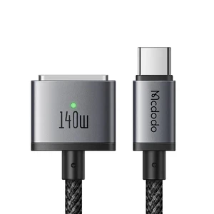 Зарядный кабель Mcdodo Flash Magnetic Cable USB-C to Magsafe 3 with LED 140W (2m) CA-1470 - Фото 1