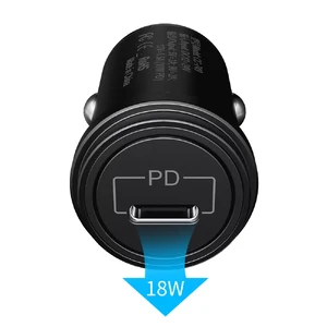 Автомобільна зарядка McDodo Bullet Series USB-C 20W Black - Фото 3
