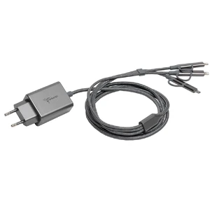 Быстрая GaN зарядка AyraTec Infinity Charger 65W 3xUSB-C + 2 x Lightning + Micro-USB - Фото 3