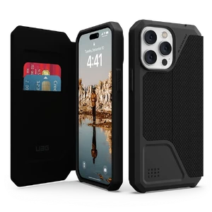 Чехол-книжка UAG Metropolis Series Kevlar Black для iPhone 14 Pro Max - Фото 3