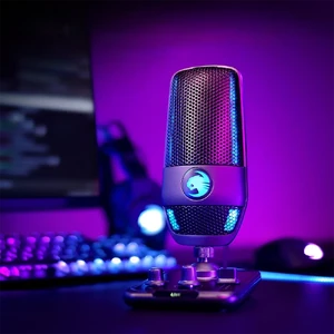 Мікрофон для стрімінгу і подкастів ROCCAT Torch USB з RGB-підсвіткою та індикатором для запису - Фото 7