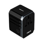 Зарядний пристрій Momax 1-World AC Travel Adapter USB Type-C + 4 USB Black