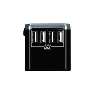 Зарядний пристрій Momax 1-World AC Travel Adapter USB Type-C + 4 USB Black - Фото 2