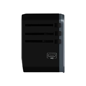 Зарядний пристрій Momax 1-World AC Travel Adapter USB Type-C + 4 USB Black - Фото 3