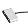 Автозарядка с удлинителем Momax UC6 Dual USB Extension Hub Silver - Фото 8