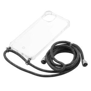 Силиконовый чехол с ремешком Momax CrossBody Transparent для iPhone 13 - Фото 3