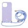 Силиконовый чехол с ремешком Momax CrossBody Purple для iPhone 13 MLAP21M1U - Фото 1
