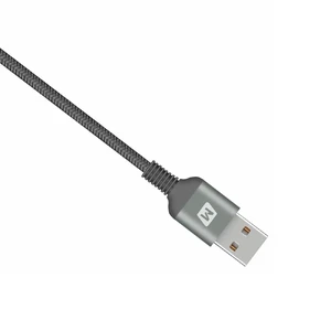 Нейлоновый кабель Momax Elite Link Triple-Braided Black Lightning to USB 2m (MFI) - Фото 4