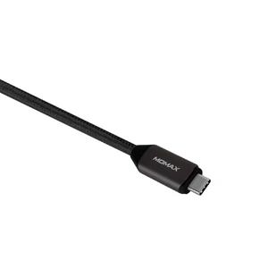 Нейлоновий кабель Momax Elite Link Black USB Type-C 1m - Фото 4